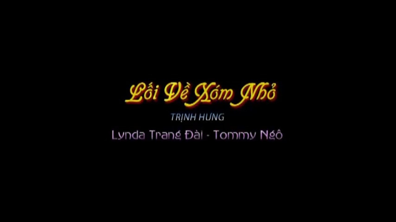 Karaoke Lối Xóm Nhỏ - Tommy Ngô & Lynda Trang Đài