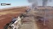 Exclusive footage of destroyed ISIS convoy in Syria after the Russian airstrikes
