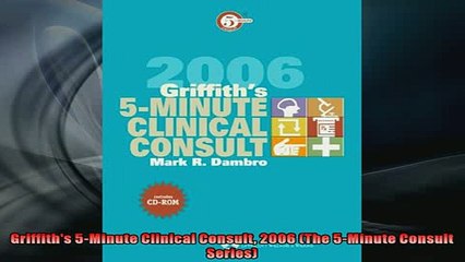 Free PDF Downlaod  Griffiths 5Minute Clinical Consult 2006 The 5Minute Consult Series  DOWNLOAD ONLINE