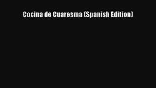 Read Book Cocina de Cuaresma (Spanish Edition) ebook textbooks