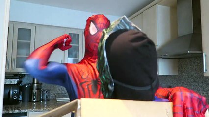 Spiderman vs Joker - Mystery Gift SURPRISE PRANK - Funny Superhero Movie in Real Life