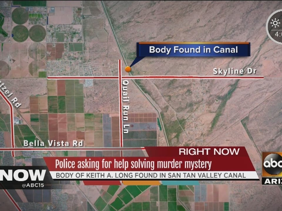 Body found in canal identified as Apache Junction man