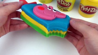 How to make a Giant Peppa pig PlayDoh Ice Cream Popsicle DIY Learning