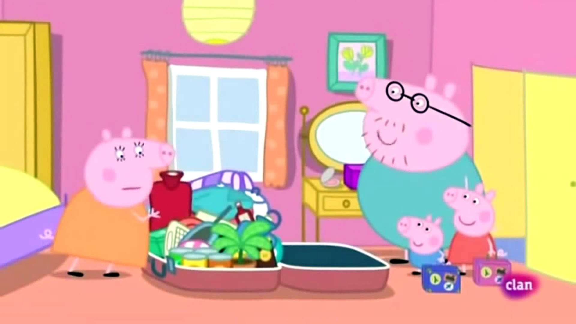 peppa pig en el avión