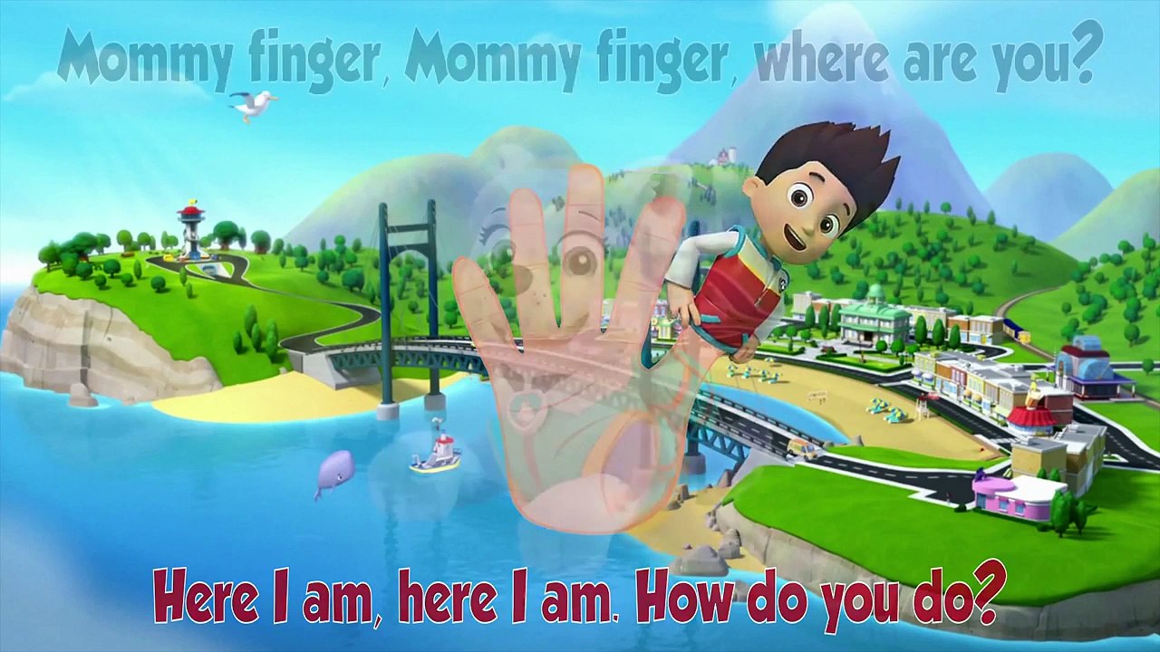 PAW PATROL 2ND VERSION - Finger Family - Daddy Finger - Nursery Rhyme with Lyrics - Karaoke