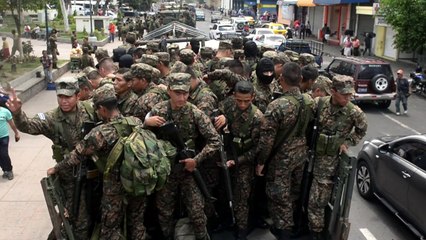 Blindaje militar en capital salvadoreña contra pandillas
