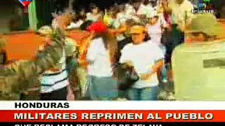 Represion honduras reporte Telesur 29 06 09