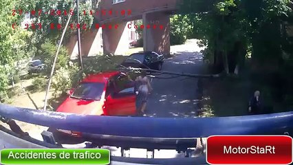 Dangerous road. Car accident 3