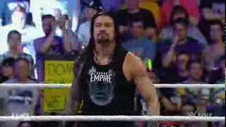 WWE Raw 4.4.16 Roman Reigns issues an open challenge for his belt