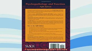Free PDF Downlaod  Psychopathology and Function  FREE BOOOK ONLINE