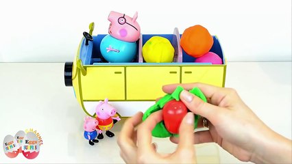 Play Doh Cans Surprise Eggs Peppa Pig doug toys Pepa Egg - Dailymotion Video