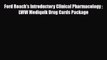 PDF Ford Roach's Introductory Clinical Pharmacology  LWW Mediquik Drug Cards PackageFree Books