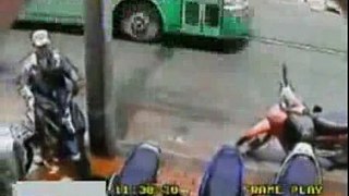 Girl's Scooter Scooped Up In 10 Seconds CCTV