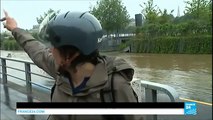 France Floods- river Seine bursts its banks reaching 4 meters high in Paris