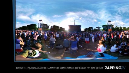 Euro 2016 - Policiers assassinés : la minute de silence filmée à 360° dans la fan zone de Paris (VIDEO)