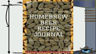 read now  Homebrew Beer Recipe Journal