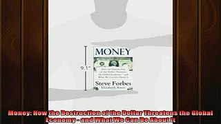 Popular book  Money How the Destruction of the Dollar Threatens the Global Economy  and What We Can Do