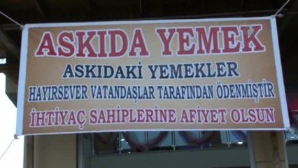 Kilis'te "Askıda Yemek" Uygulaması Başlatıldı