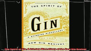 read now  The Spirit of Gin A Stirring Miscellany of the New Gin Revival