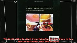 best book  The Craft of the Cocktail Everything You Need to Know to Be a Master Bartender with 500