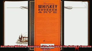 best book  American Whiskey Bourbon  Rye A Guide to the Nations Favorite Spirit