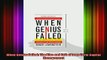 Free Full PDF Downlaod  When Genius Failed The Rise and Fall of LongTerm Capital Management Full EBook