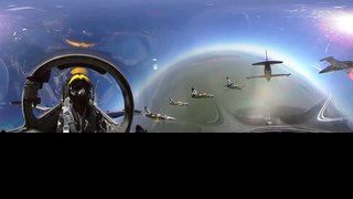 360 VIDEO - Jet Team Breitling - cockpit view on L-39 Albatros