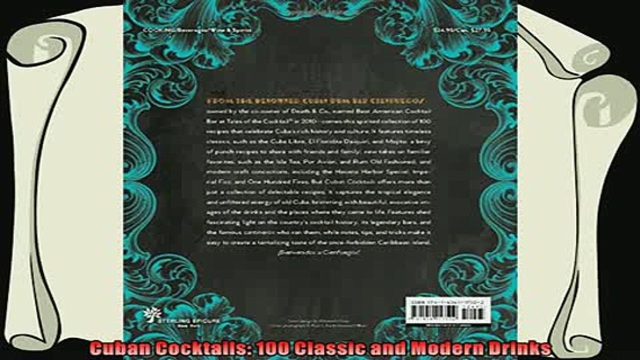 best book  Cuban Cocktails 100 Classic and Modern Drinks