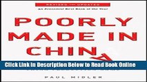 Read Poorly Made in China: An Insider s Account of the China Production Game  Ebook Free