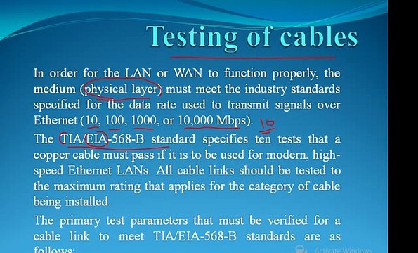 Cables Types, Testing and issues lecture 3