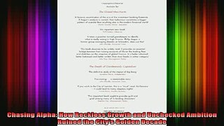 DOWNLOAD FREE Ebooks  Chasing Alpha How Reckless Growth and Unchecked Ambition Ruined the Citys Golden Decade Full Free