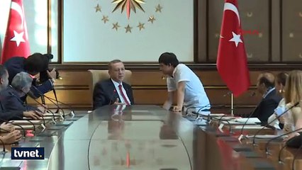 Erdoğan ile Mert arasında renkli diyalog