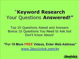 Adwords Keyword Tool - FREE 20 Q & A You Asked