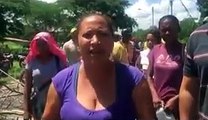 Personas protestaron frente a planta de Los Andes por no vender harina de maíz que producen