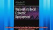 For you  Regional and Local Economic Development Planning Environment Cities