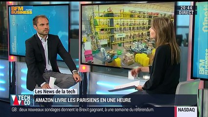 Les News de la Tech: Amazon livre les Parisiens en une heure - 16/06