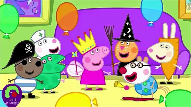 How to draw Peppa Pig Easy step by step drawing lessons for kids hand drawing