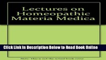 Download Lectures on Homeopathic Materia Medica  Ebook Free