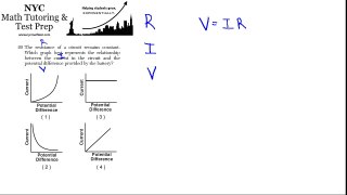 Physics Regents June2012 #20 - Current and Voltage Relationship