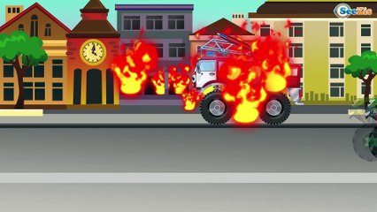 ✔ Coches para niños / Ambulancia. El carro de juguete va a visitar a sus amigos ✔