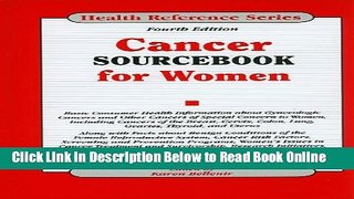 Read Cancer Sourcebook for Women (Health Reference Series)  Ebook Free