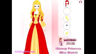 Disney Princess Character Mix And Match Dress Up Game