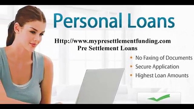 Pre settlement Funding