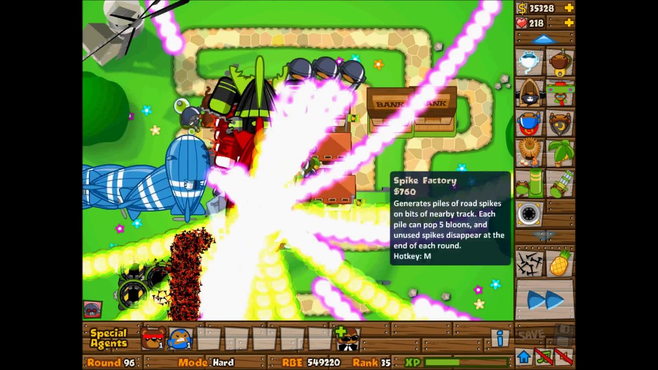 Balloons Tower Defense 5 - Rounds 85 to 108 on Hard