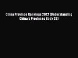 [PDF] China Province Rankings 2012 (Understanding China's Provinces Book 33) Download Online