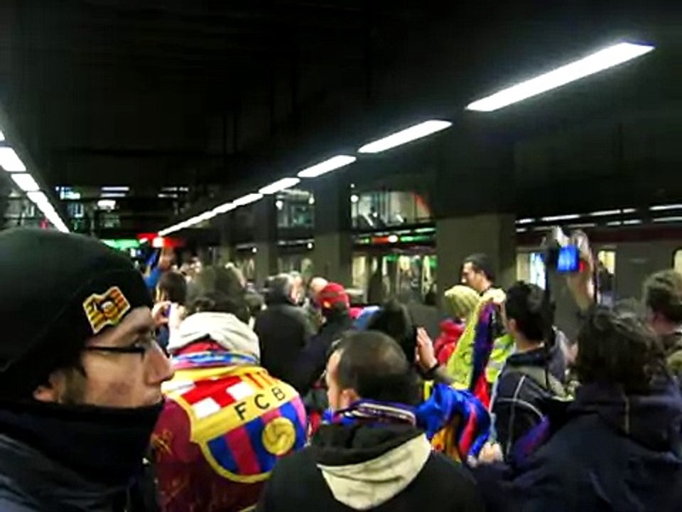 HIMNE NACIONAL AL METRO LYON Lyon 24 febrer de 2009 vuitens champions 1 1 240