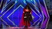 Miranda Cunha Wild Dancer Kisses Simon Cowell on the Lips America's Got Talent 2016 Auditions