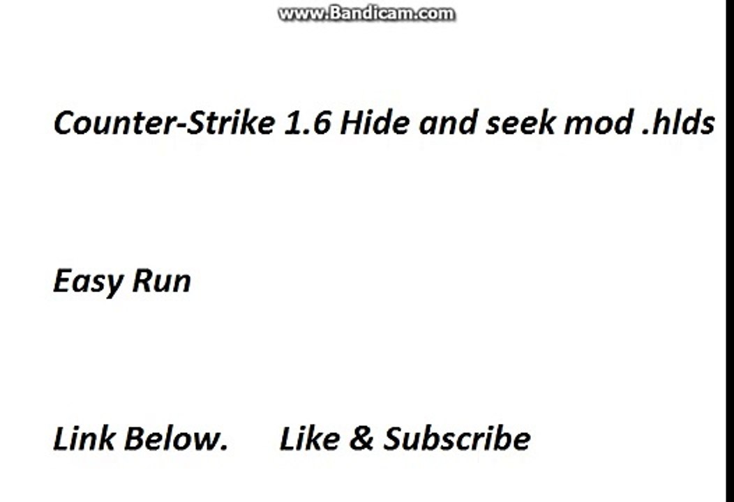 cs 1.6 Hide n seek (HnS) MOD HLDS