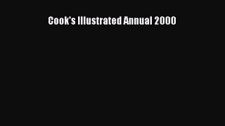 [PDF] Cook's Illustrated Annual 2000 [Read] Full Ebook