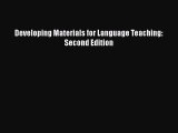 Read Developing Materials for Language Teaching: Second Edition Ebook Free